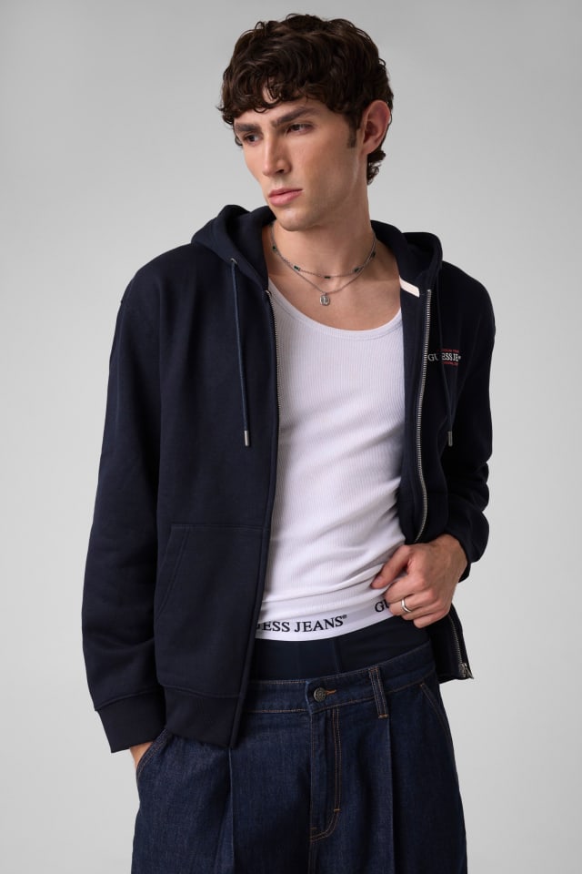 Sweatshirt com capuz e fecho American Tradition