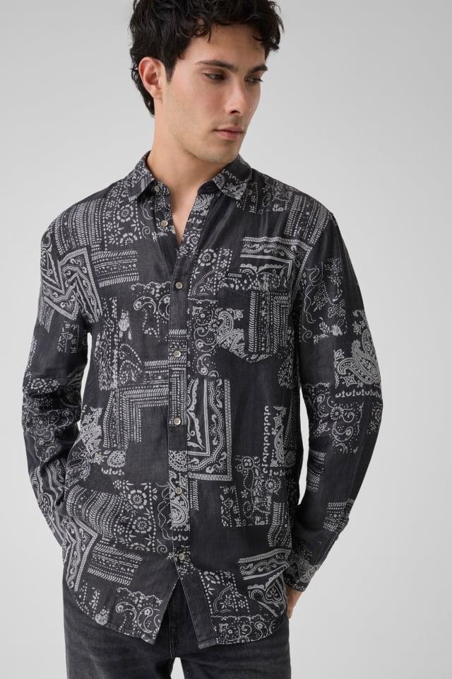 Printed overshirt