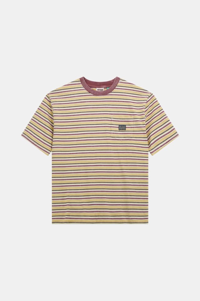 Camiseta de rayas con bolsillo