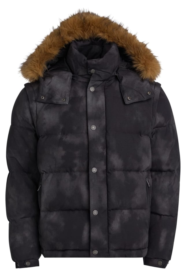 Casaco puffer de penugem natural