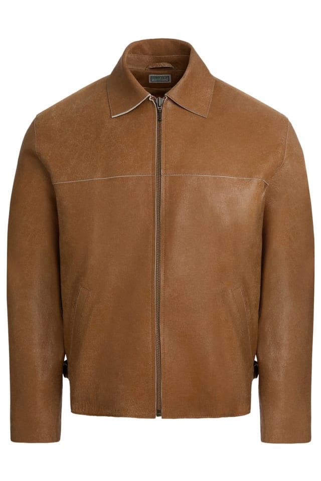 Lederjacke in Crackle-Optik
