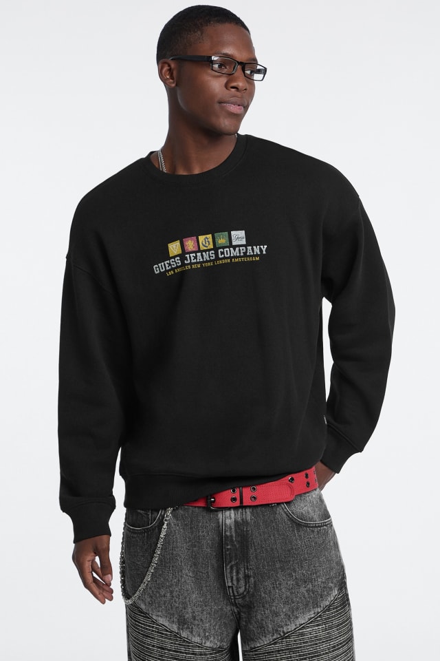 Sweatshirt med print foran