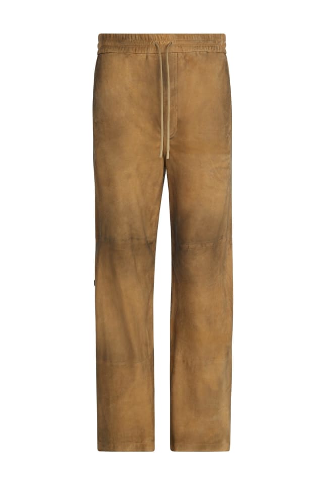 Pantalón de piel corte regular