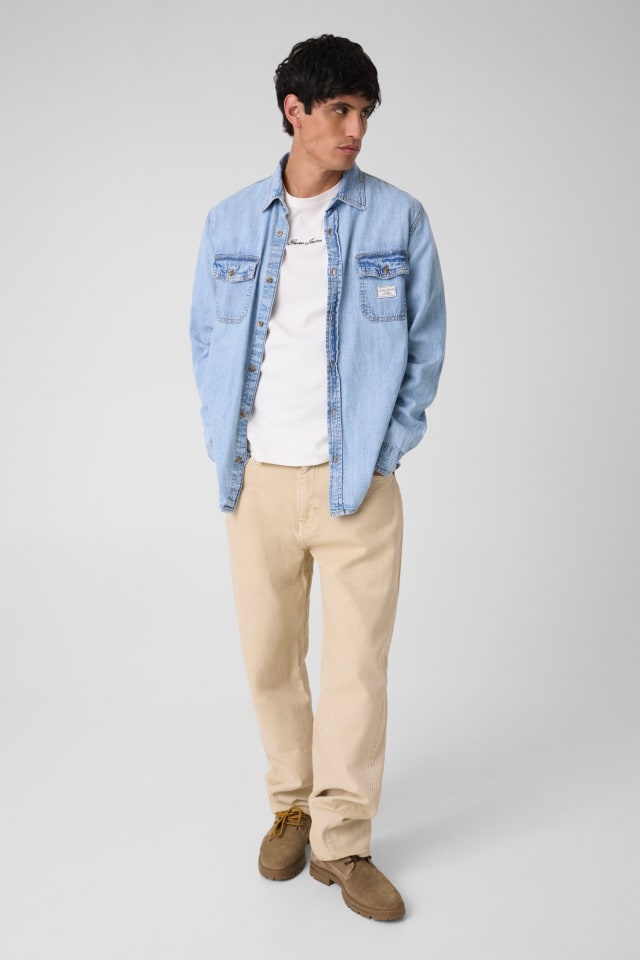Regular denim shirt
