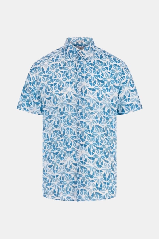 Camisa de viscosa estampada