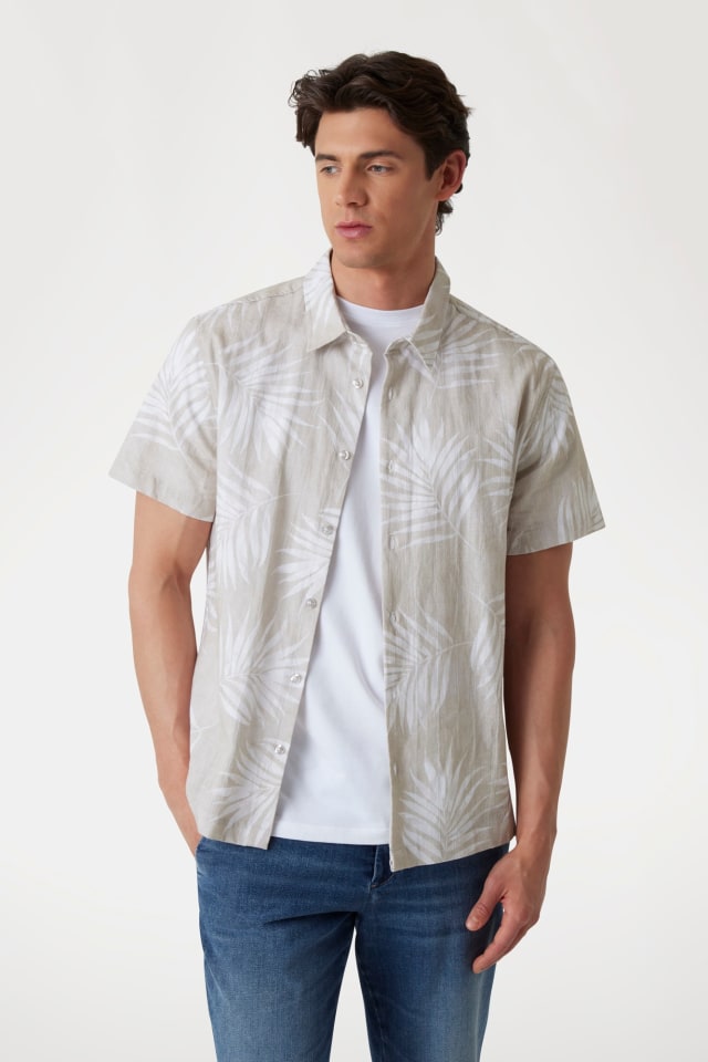 Camicia in misto lino