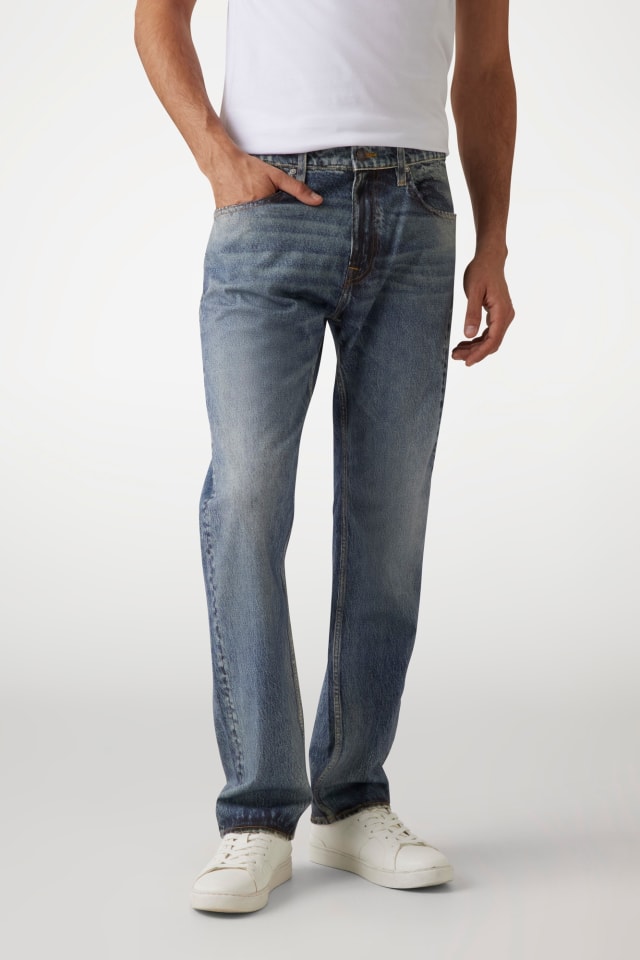 Calça de ganga Rodeo regular estampada