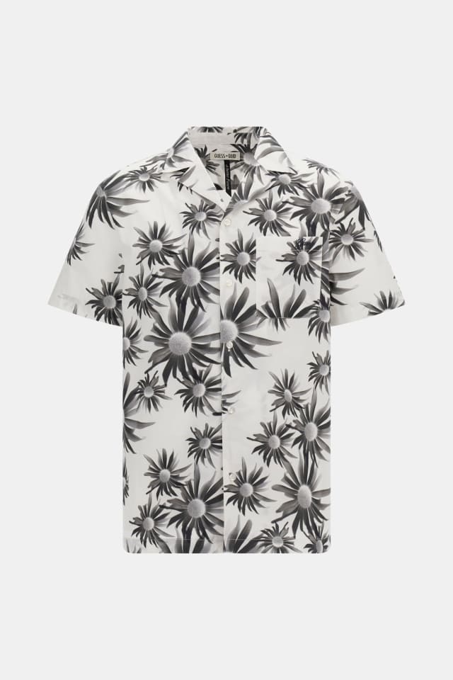 Camisa de popelina estampada