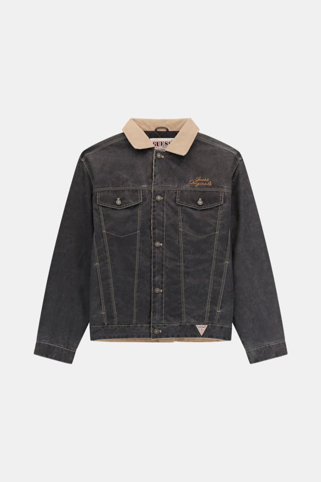 Casaco trucker de nylon