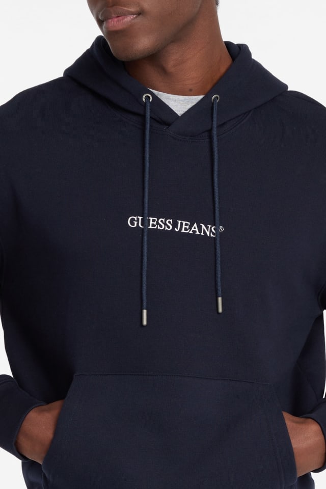 Sweatshirt com capuz e logótipo