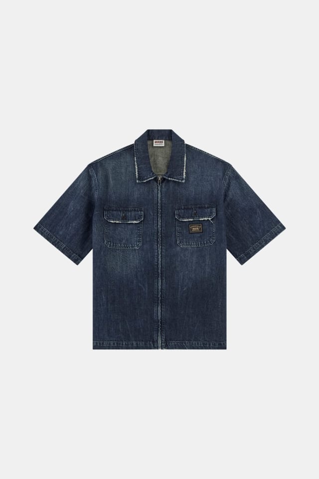 Camisa vaquera con cremallera completa
