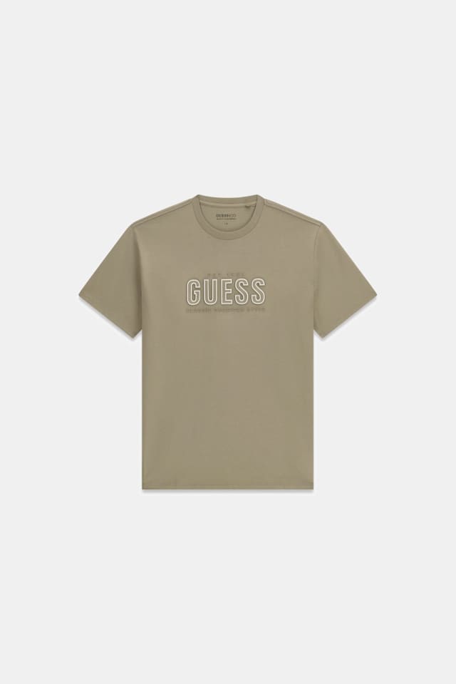 T-shirt com logo em relevo