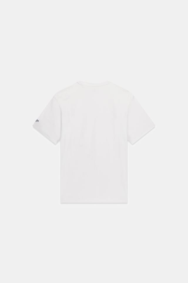 Camiseta com logo por toda a peça
