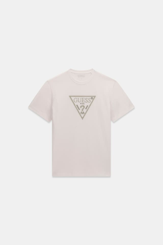 T-Shirt mit Dreiecksstickerei