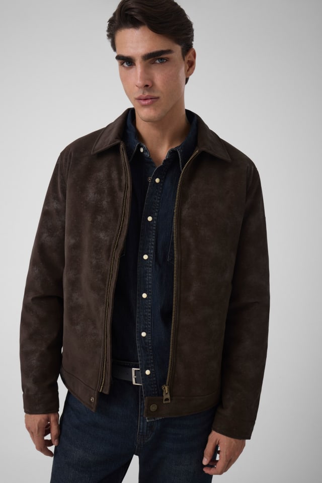 Chaqueta de cuero sintética