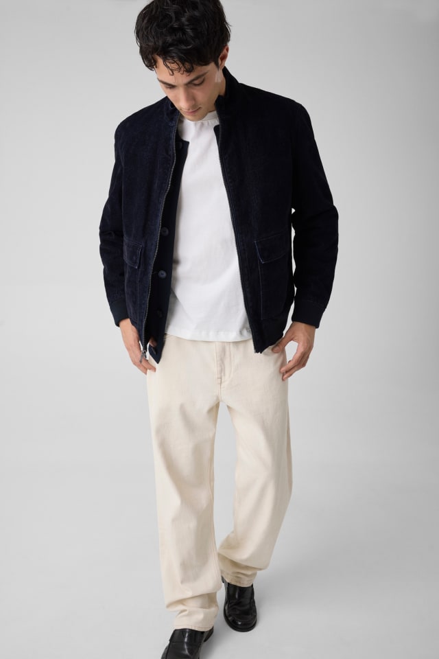 Jaqueta jeans de veludo