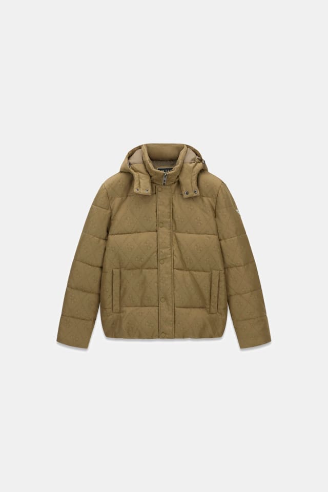 Chaqueta acolchada con monograma