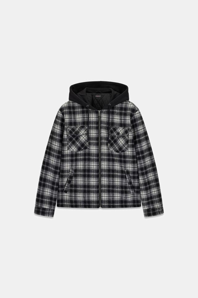 Jaqueta camisa de flanela
