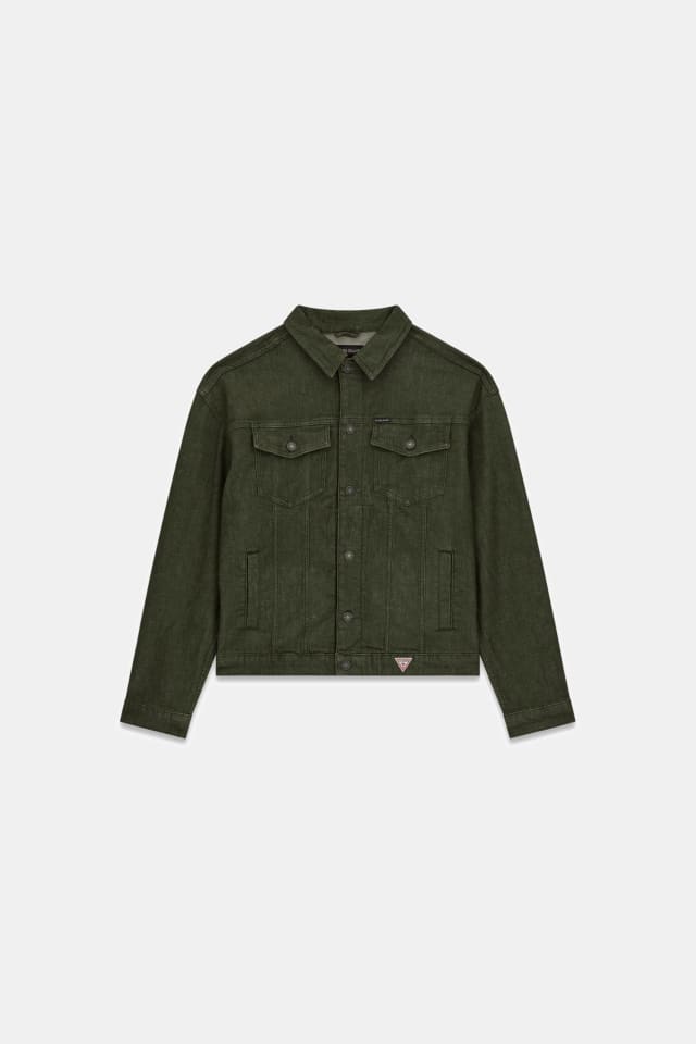 Jaqueta jeans oversized estilo caminhoneiro