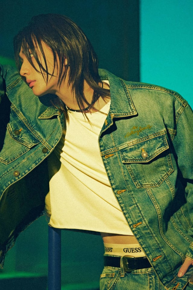 Denim trucker jacket GJ x Rolling Stones