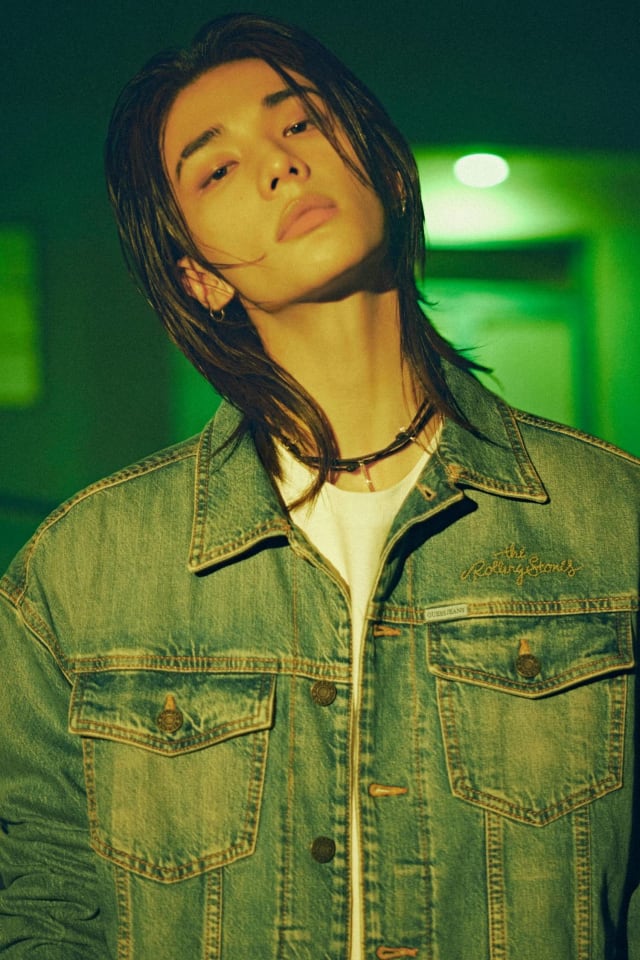 Denim trucker jacket GJ x Rolling Stones