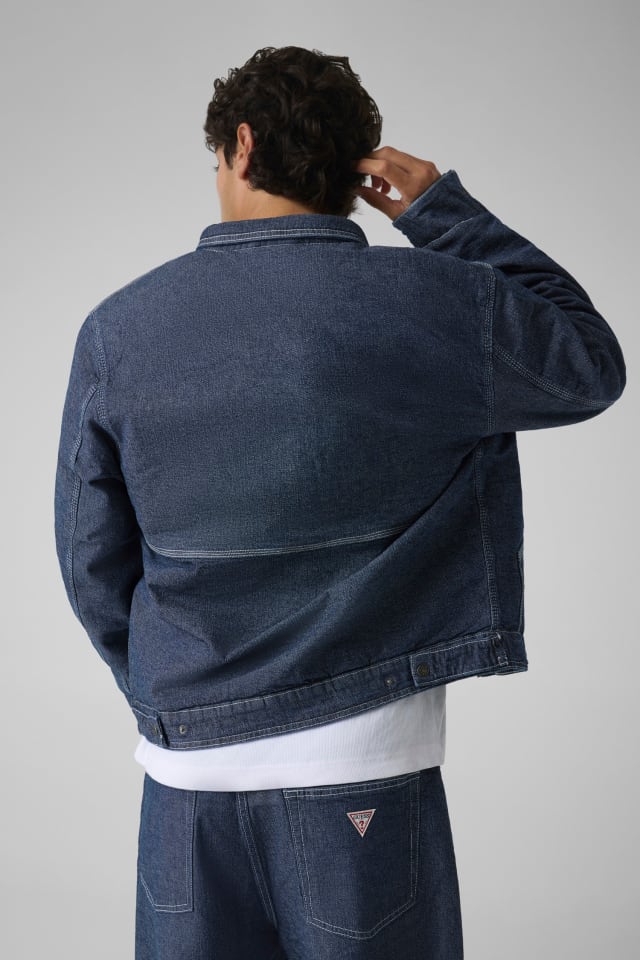 Zipped denim jacket