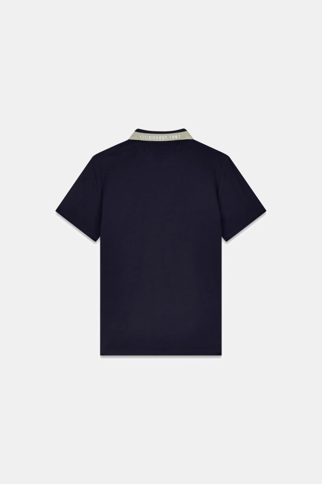 Polo de malha elástica