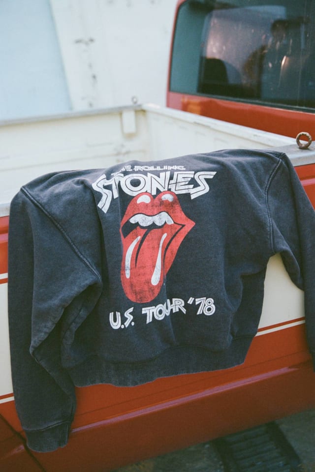 Moletom com capuz estampado GJ x Rolling Stones