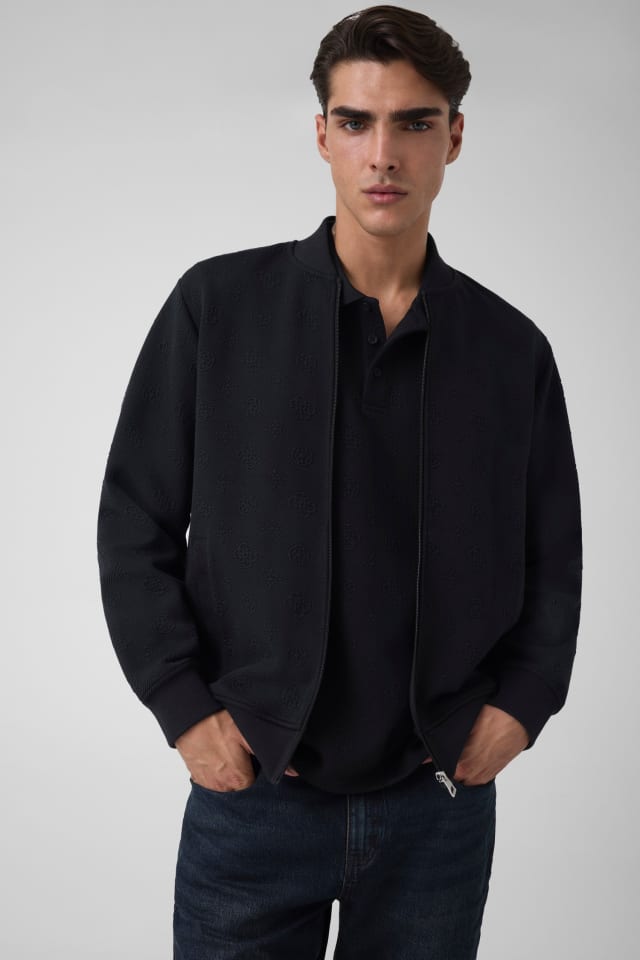 Jaqueta bomber com logo
