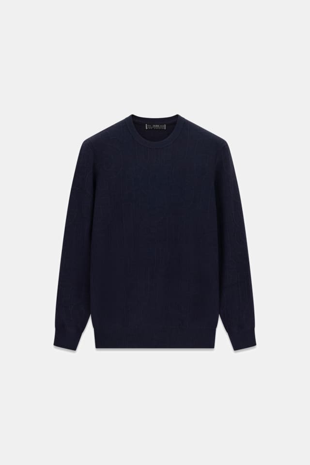 Pullover mit Allover-Logo
