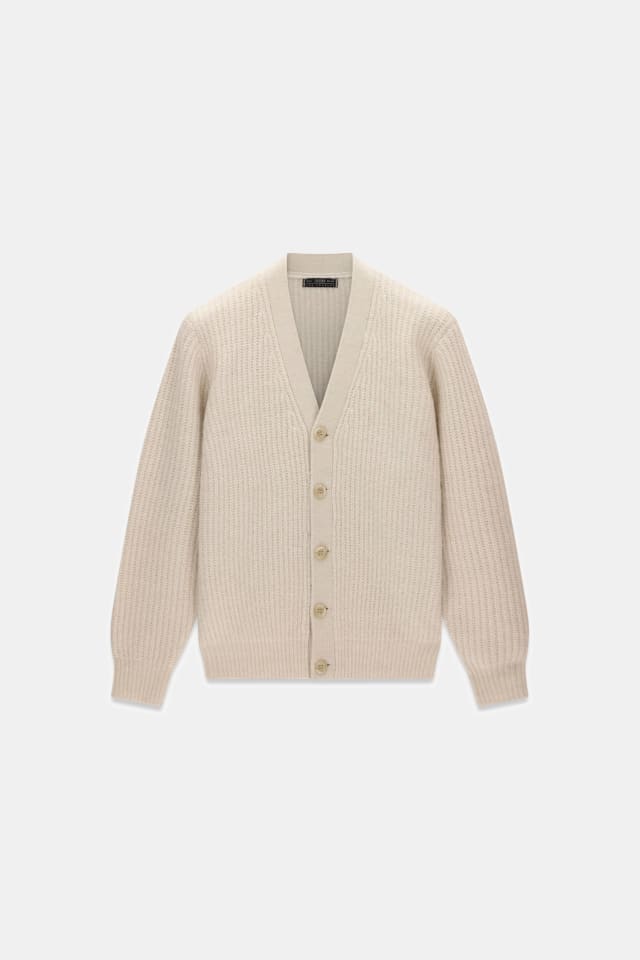 Wool blend cardigan