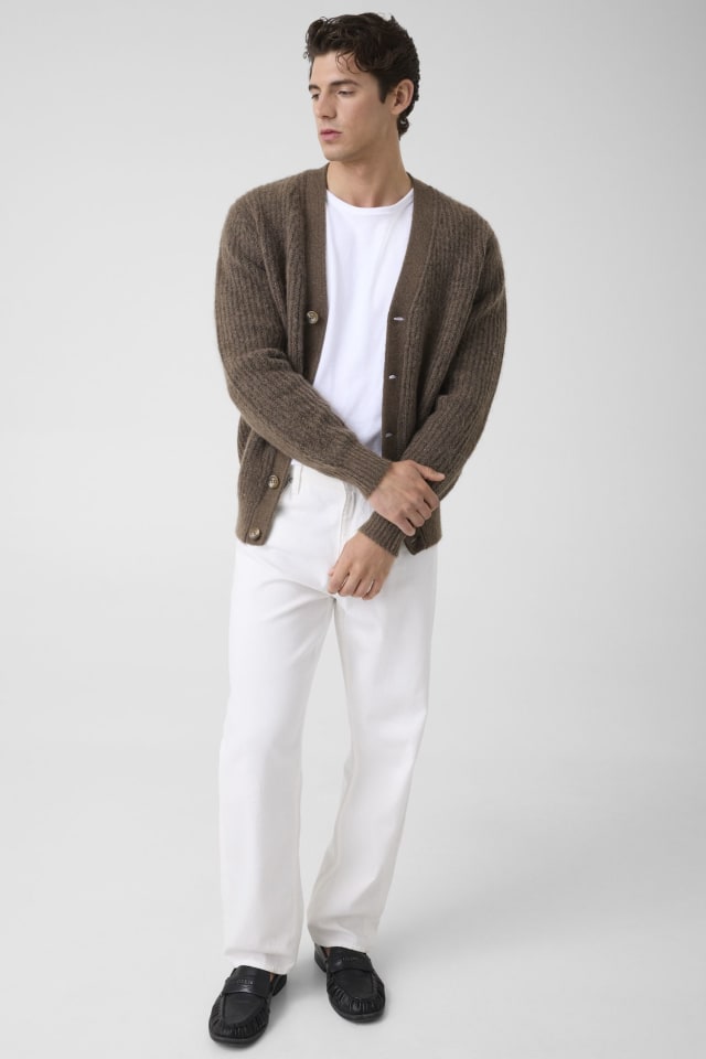 Wool blend cardigan