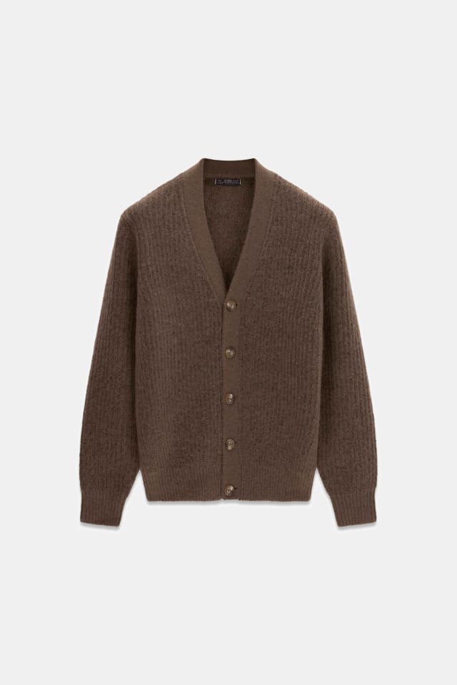 Wool blend cardigan