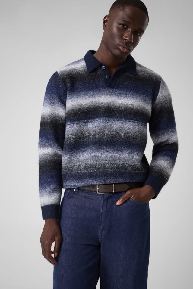 Jersey polo de rayas
