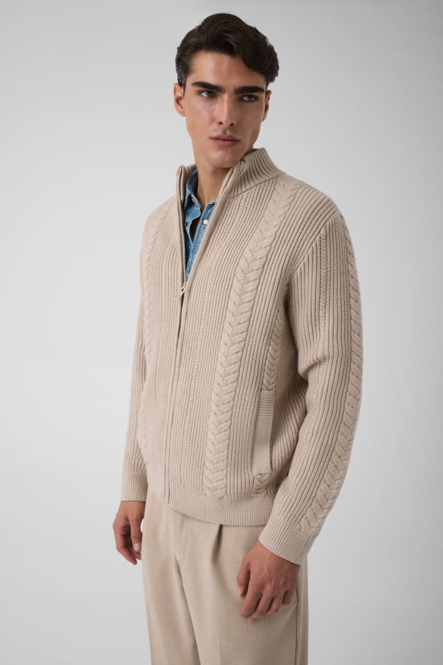 Full zip sweater