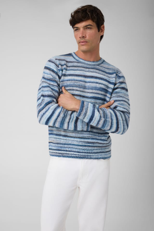 Stripes wool blend sweater