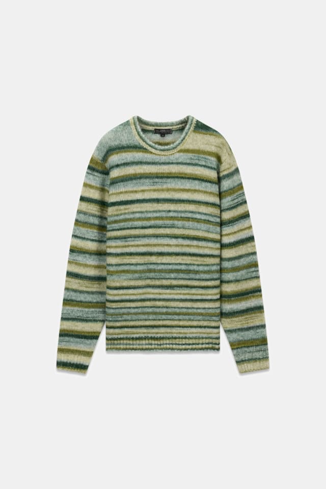 Gestreifter Pullover aus Wollmix