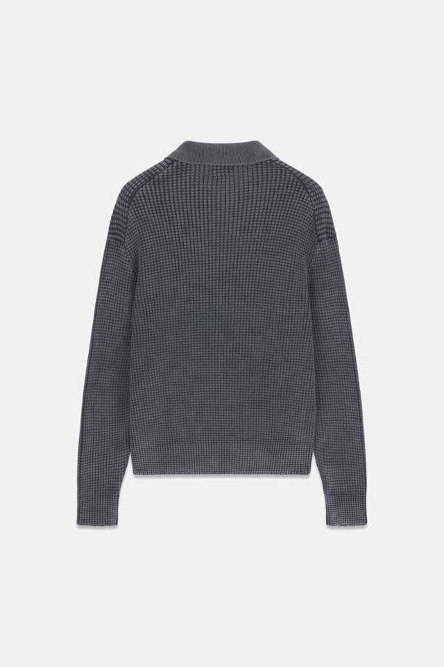 Polo de punto gofrado