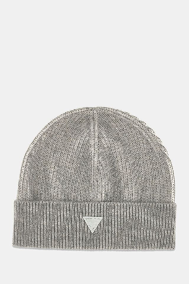 Gorro de punto acanalado bicolor