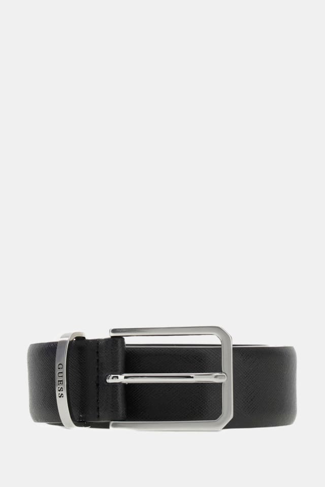 Formal saffiano leather belt