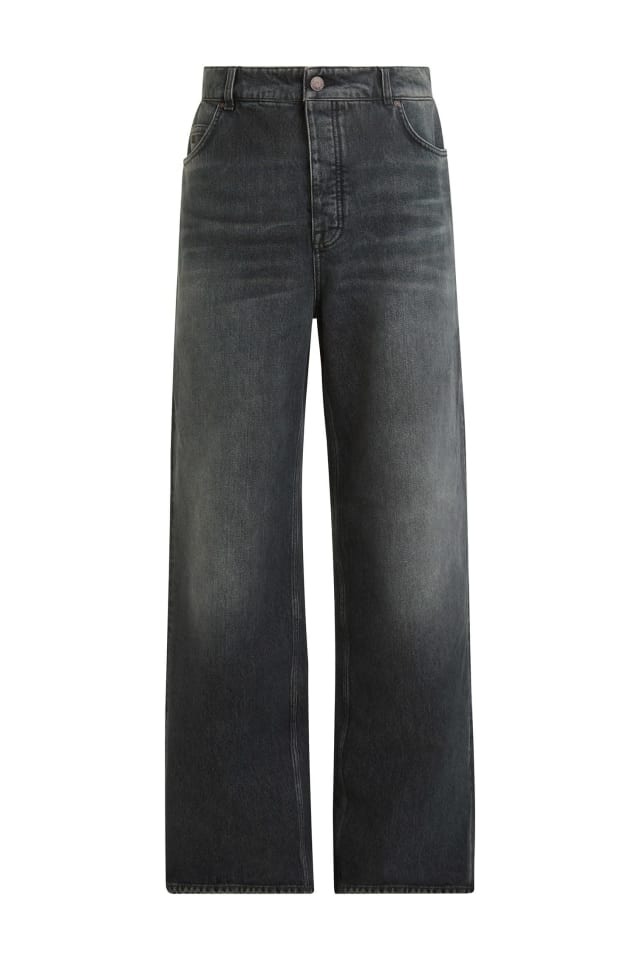Jeans de tiro medio wide-leg