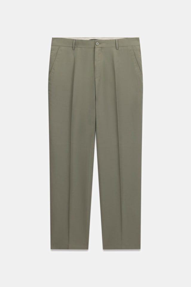Pantalones slim de mezcla de lino