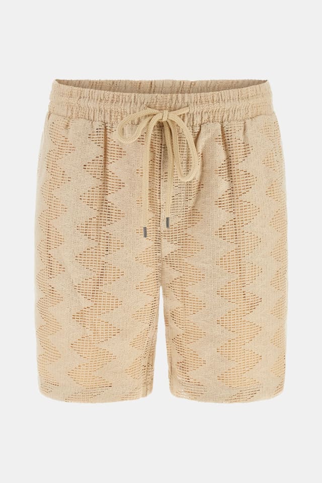 Pantalones cortos de punto acanalado