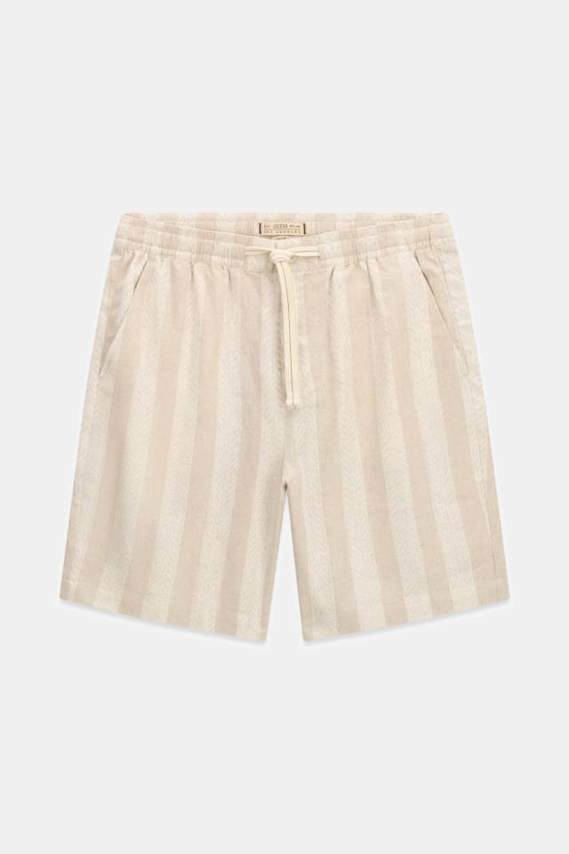 Pantalones cortos de lino texturizado