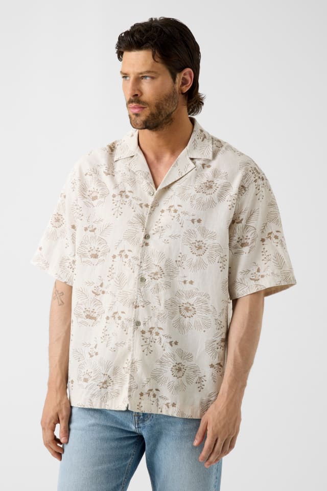 Overhemd met bloemenprint