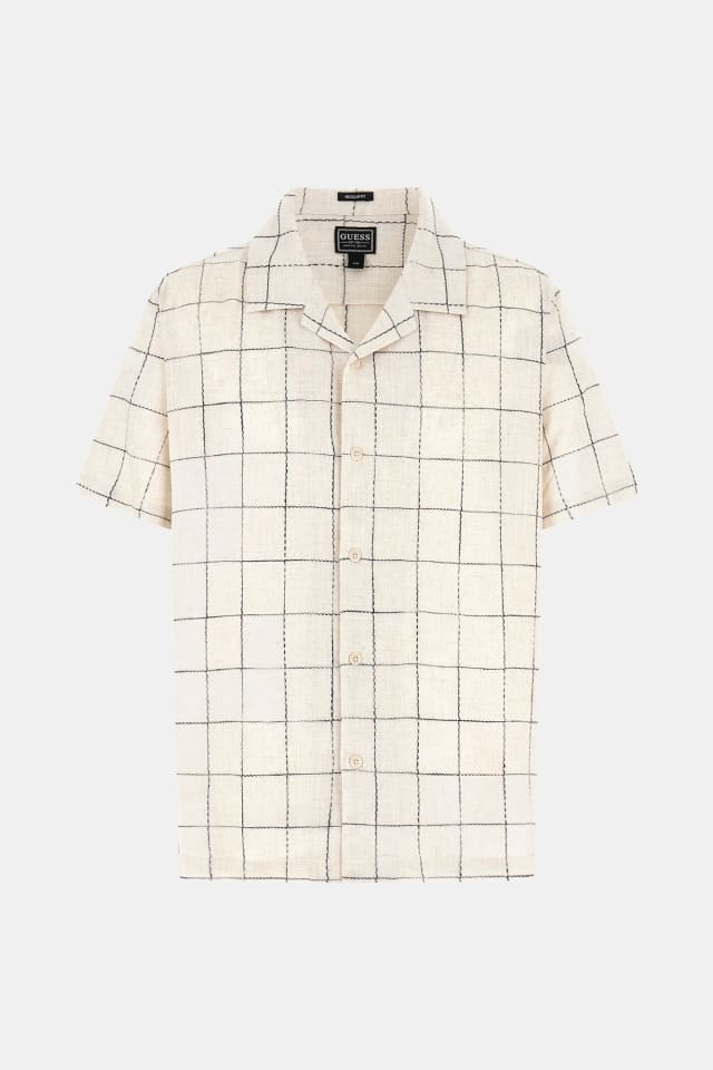 Camisa de mezcla de lino