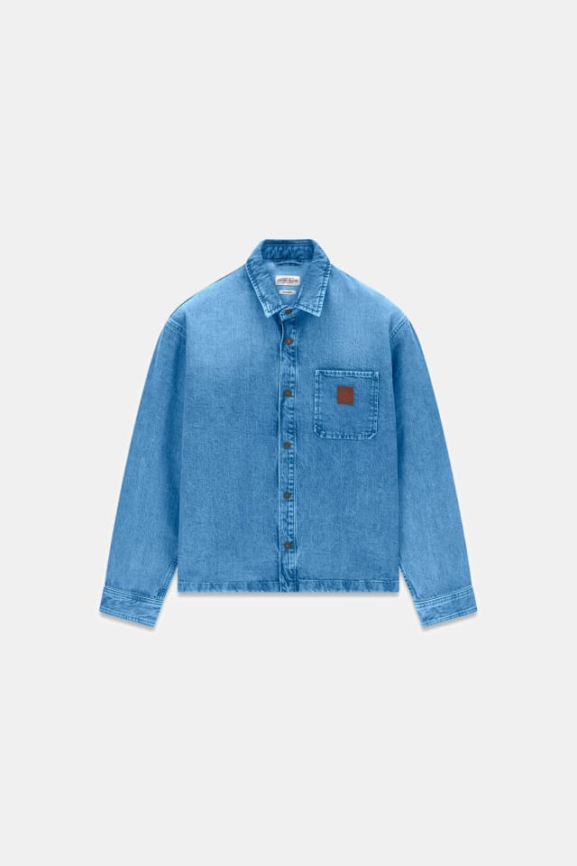 Camisa de denim de corte oversize