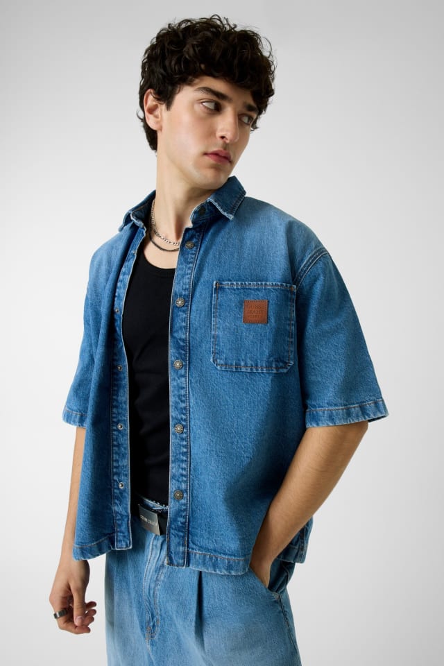 Camicia in denim oversize fit