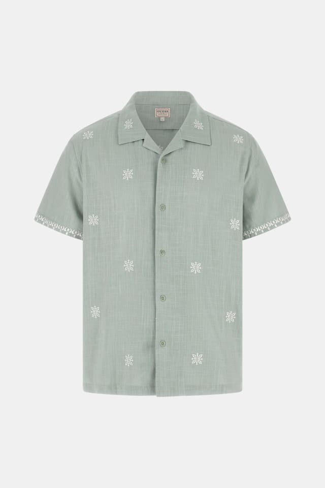 Camisa de mezcla de lino