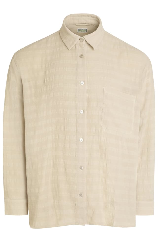 Camisa maxi de algodão